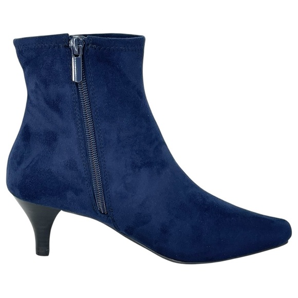 Impo Naja Midnight Blue Microsuede Womens Ankle Boots Size 6M - Picture 5 of 10